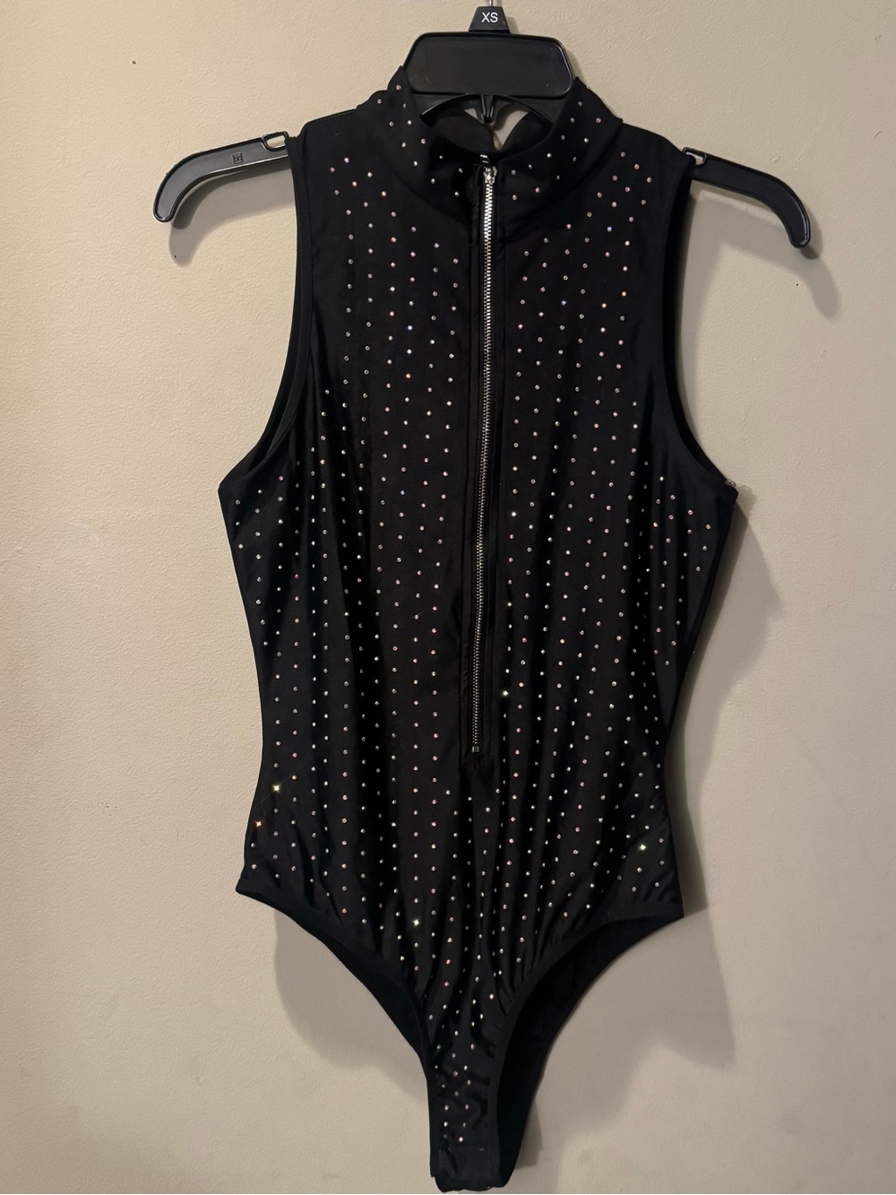 Sleeveless Rhinestone Bodysuit